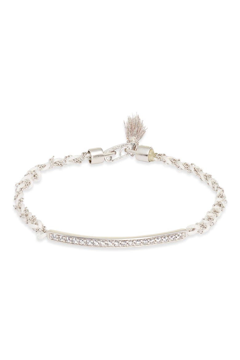 Addison Friendship Bracelet, Main, color, RHODIUM METAL