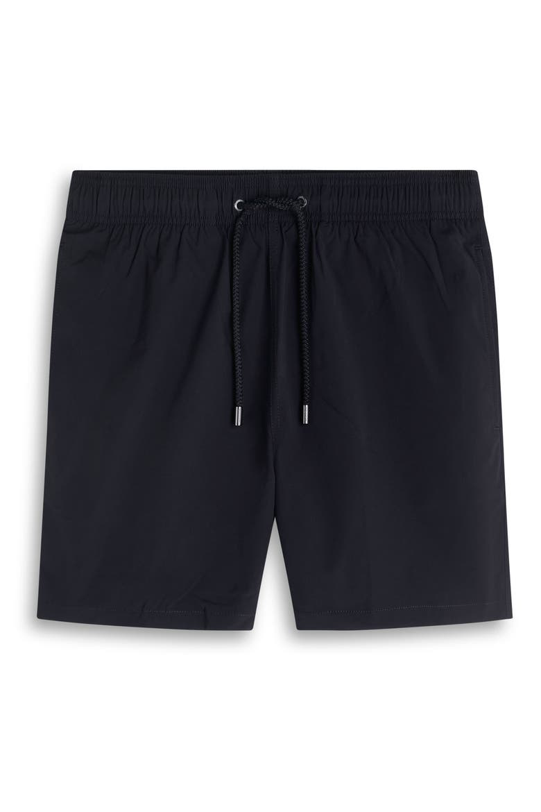 Cruz Print Swim Trunks, Alternate, color, BLACK