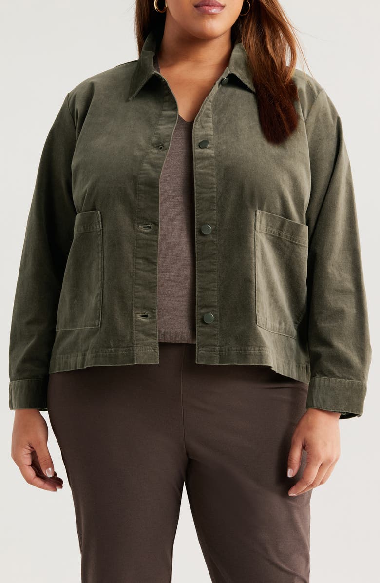 Stretch Cotton Velveteen Jacket