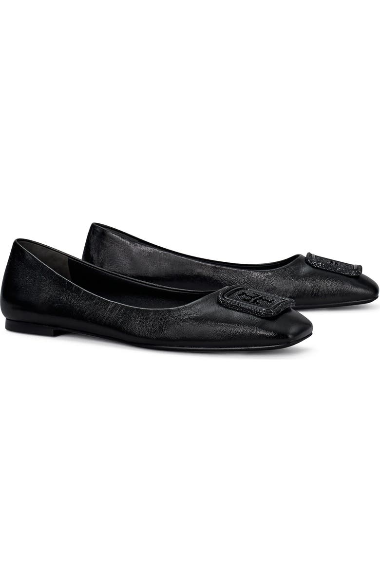 Tory Burch Georgia Pavé Square Toe Ballet Flat, Main, color,