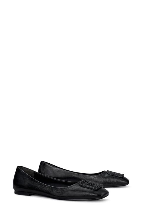 Georgia Pavé Square Toe Ballet Flat