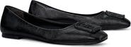 Tory Burch Georgia Pavé Square Toe Ballet Flat