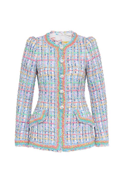 Tweed Jacket With Border