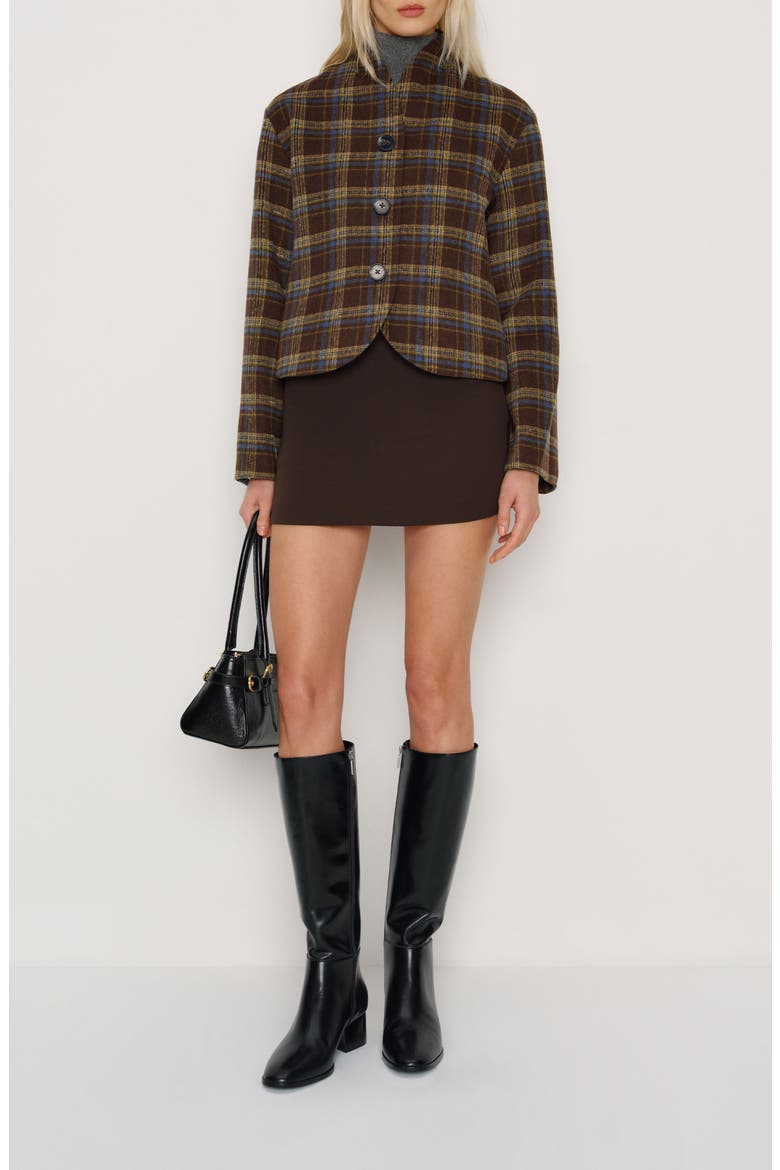 Owen Plaid Jacket, Alternate, color, BROWN PLAID
