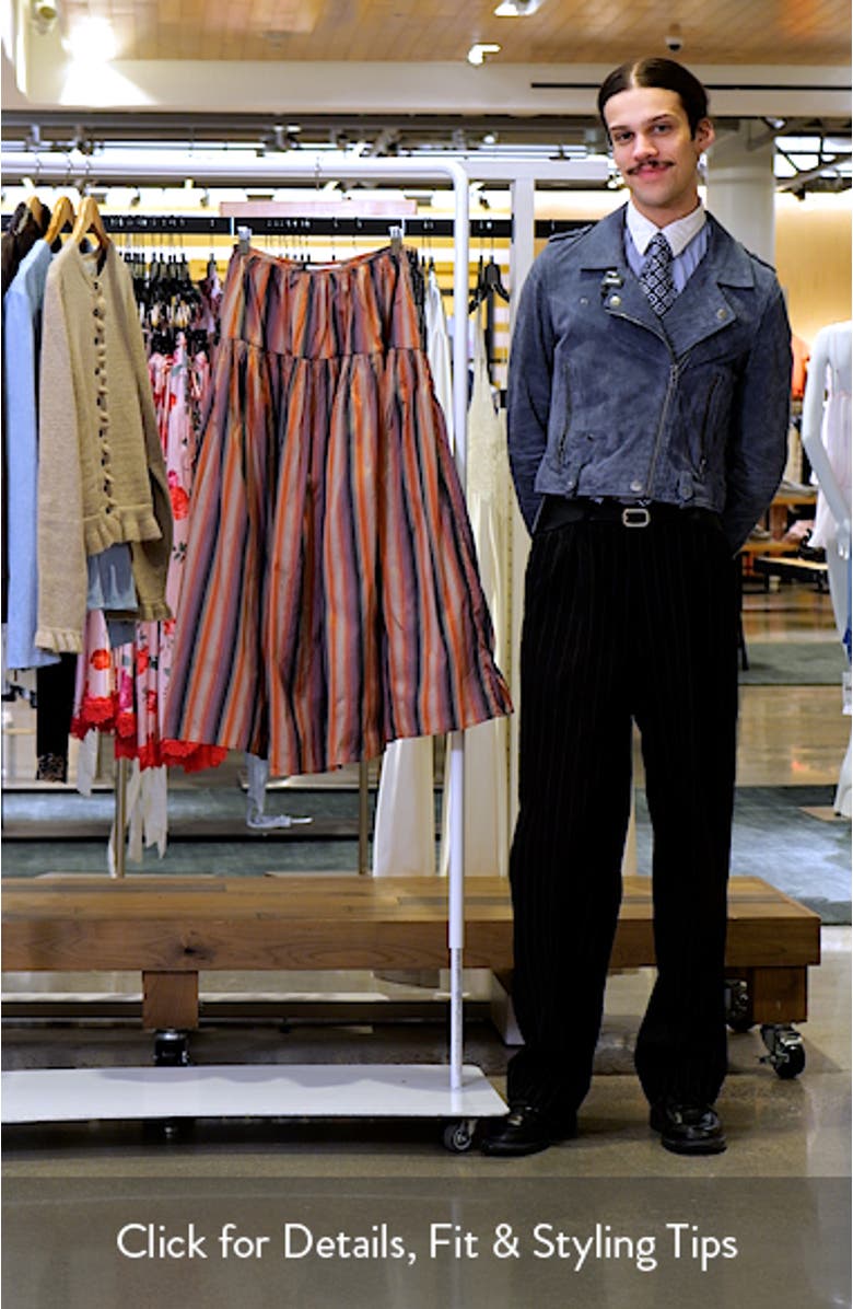 Striped Taffeta Skirt, sales video thumbnail