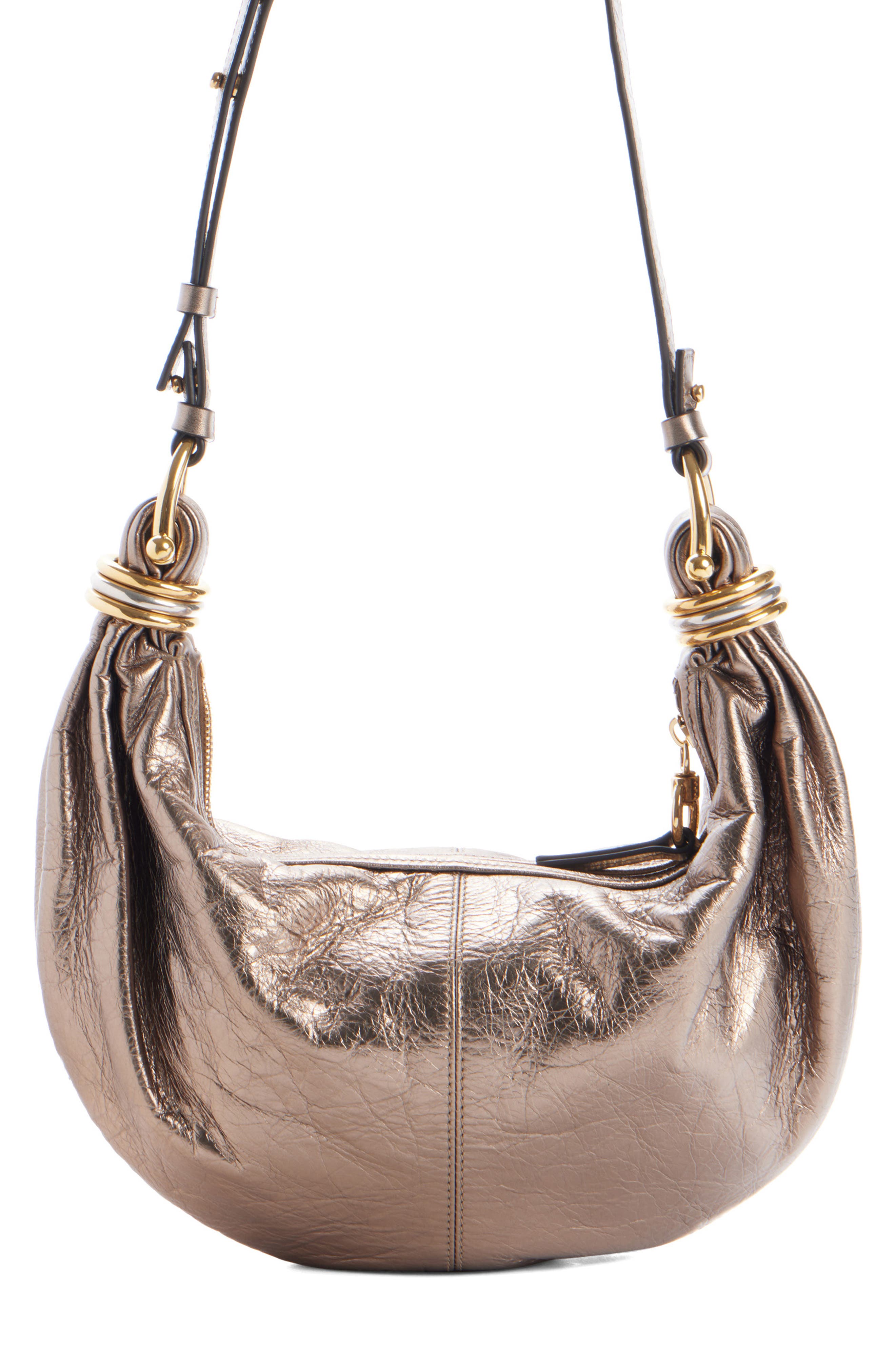 Chloé Bracelet Leather Hobo Bag, Main, color, 