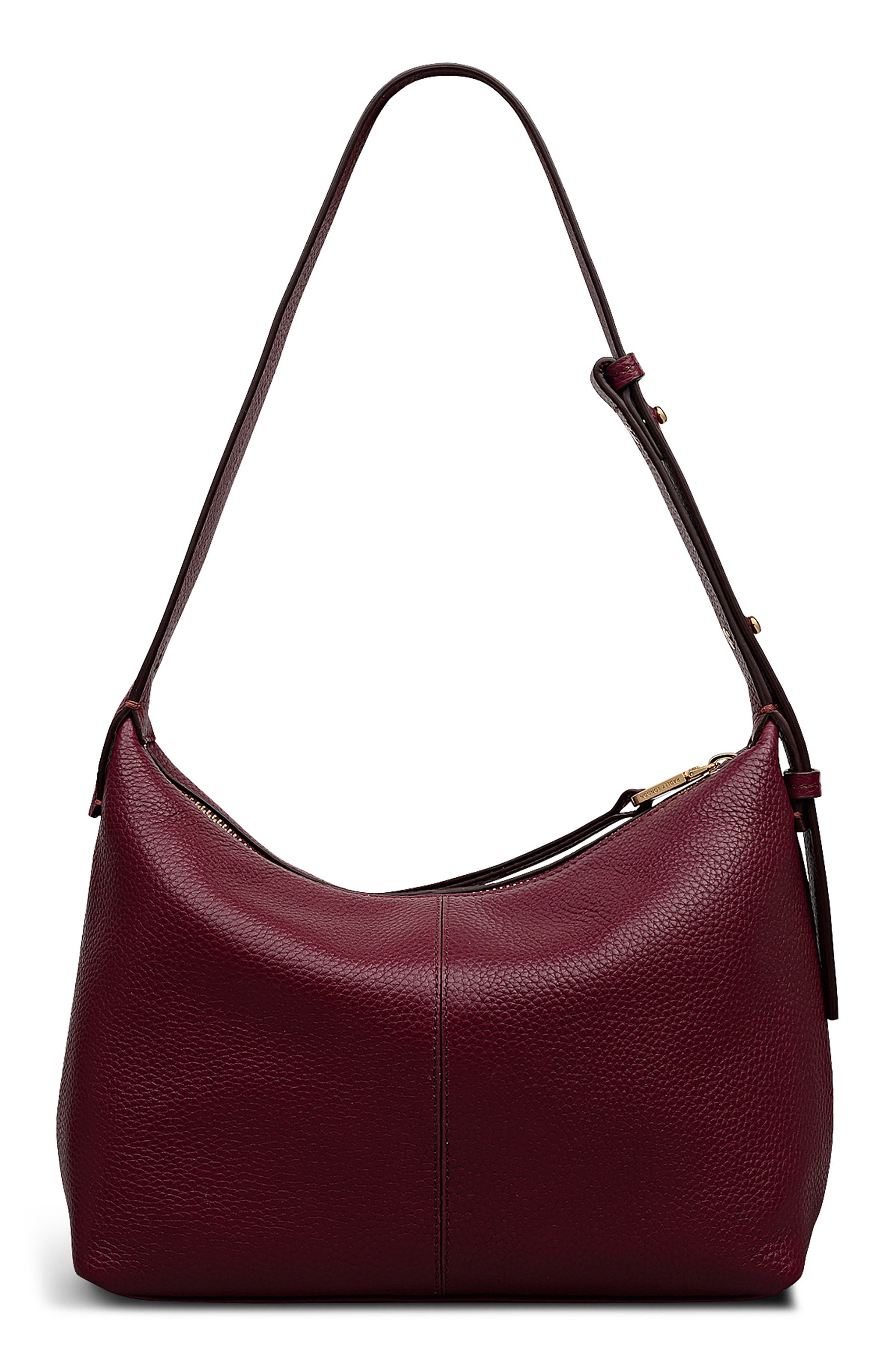 Radley Maldon Mews Medium Leather Shoulder Bag, Alternate, color, Dark Cherry