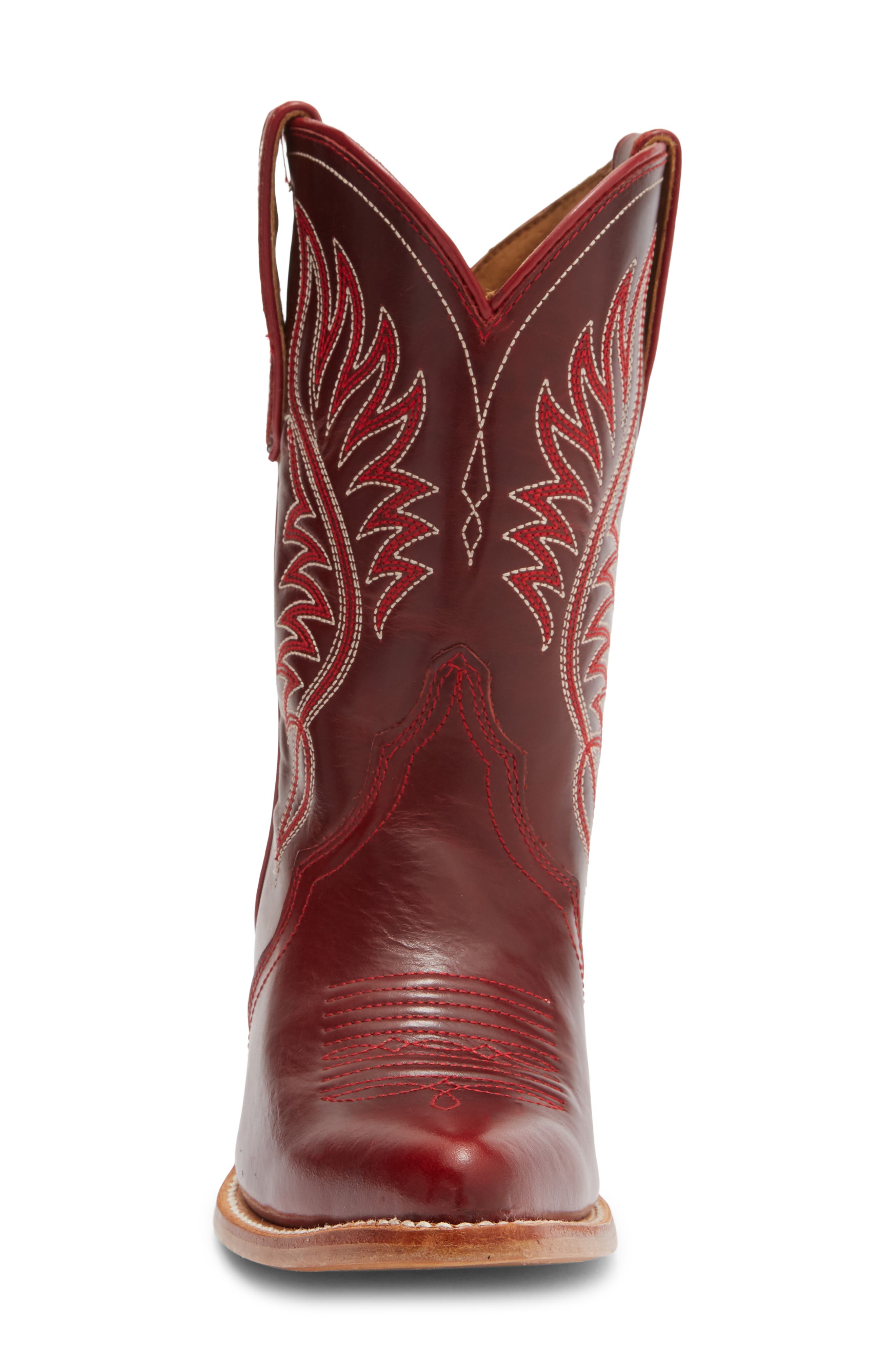 Julietta J Toe Western Boot, Alternate, color, RED ALERT