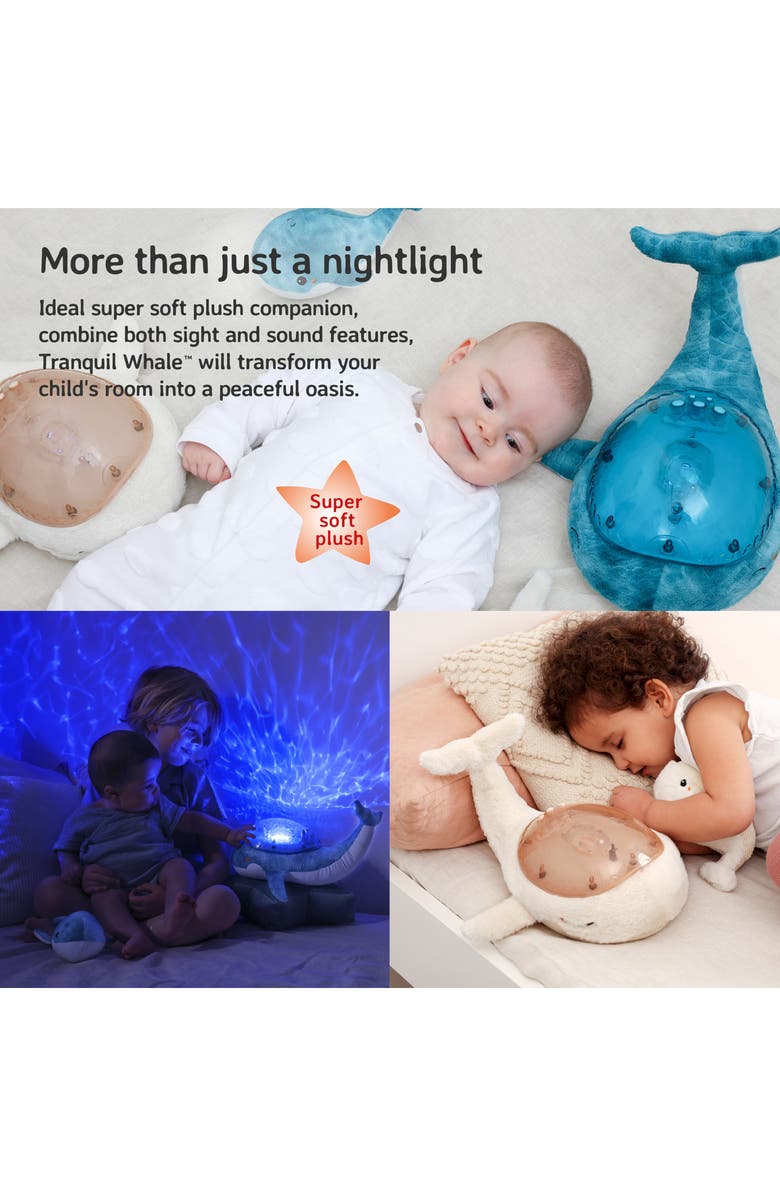 Cloud B Tranquil Whale Classic Projector Sound Machine & Rattle Toy, Alternate, color, 
