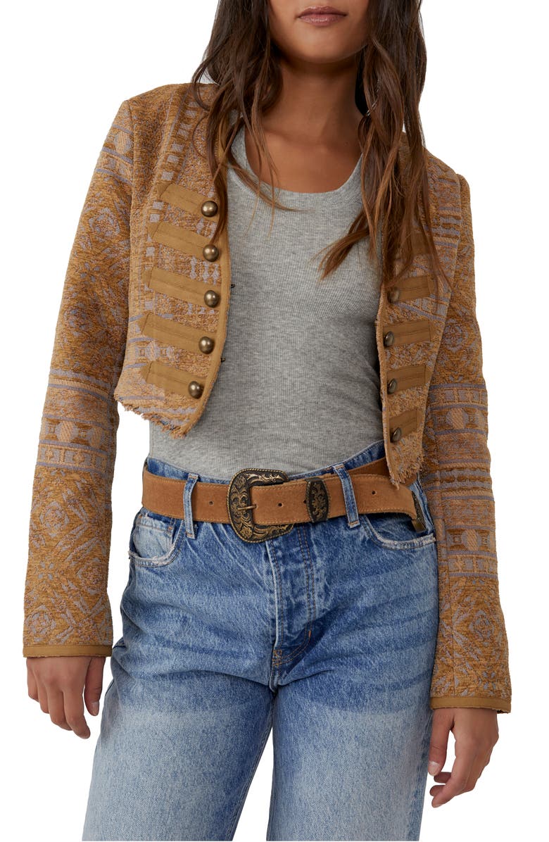 Free People Juliette Crop Jacket, Main, color, 