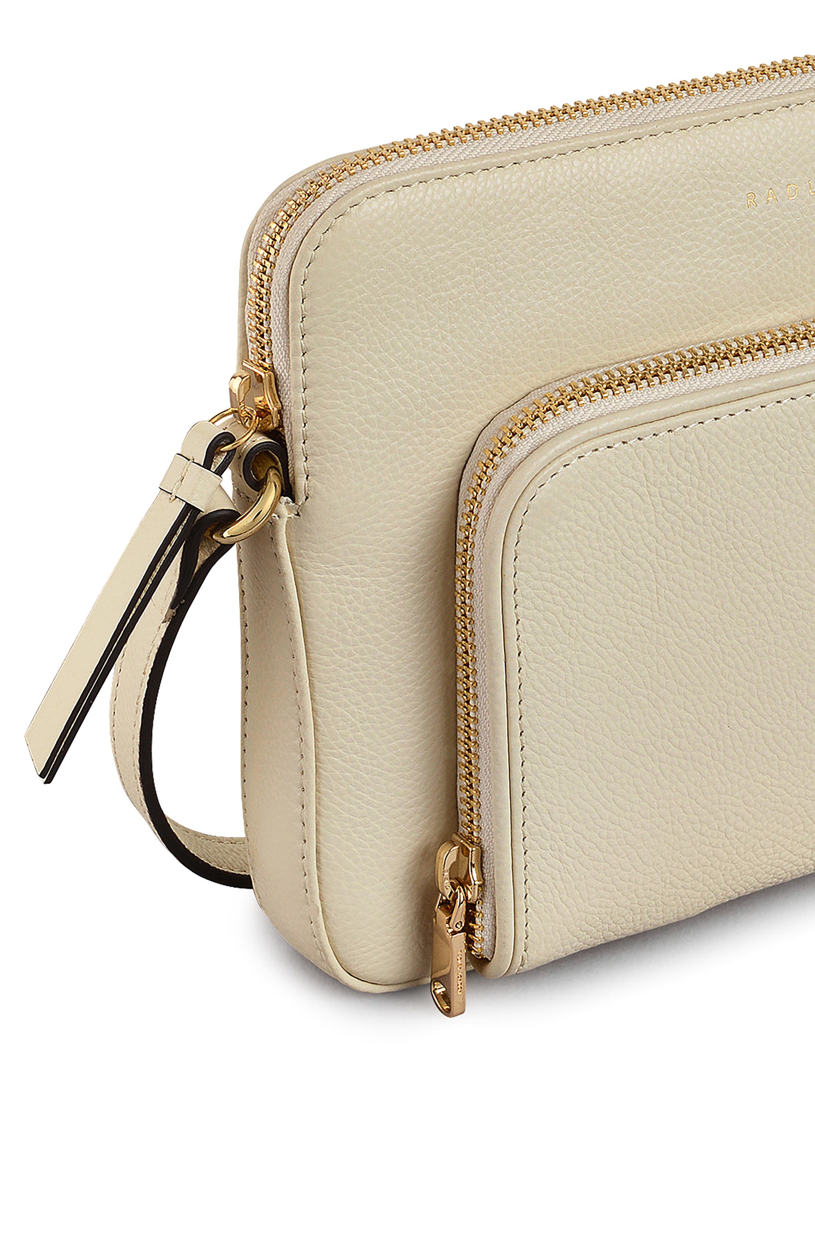 Radley Redford Close Small Ziptop Crossbody Bag, Alternate, color, Chalk