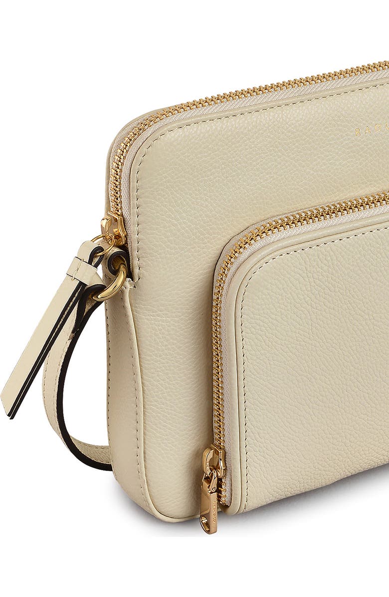 Radley Redford Close Small Ziptop Crossbody Bag, Alternate, color, Chalk