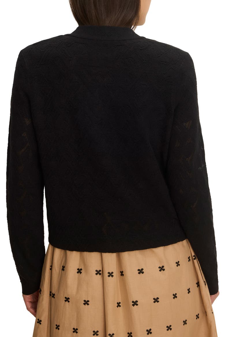 Piped Knit Statement Jacket, Alternate, color, BLACK ONYX
