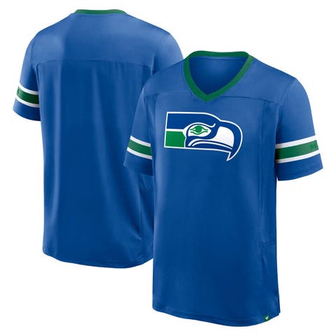 Men's Fanatics Royal Seattle Seahawks Hometown Premium Hashmark V-Neck T-Shirt