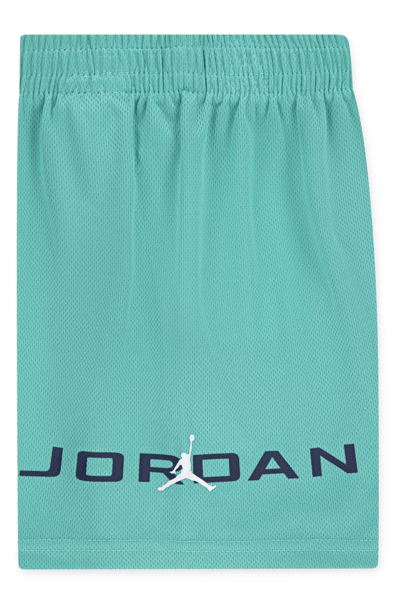 Jordan Kids' MJ Baseline Jersey T-Shirt & Mesh Shorts Set, Alternate, color, Washed Teal