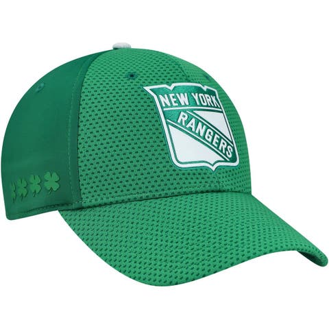 Men's Fanatics Kelly Green New York Rangers Authentic Pro St. Patrick's Day Flex Hat