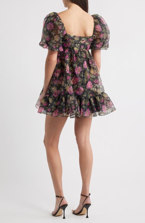 Likely Posh Babydoll Minidress In Multi
