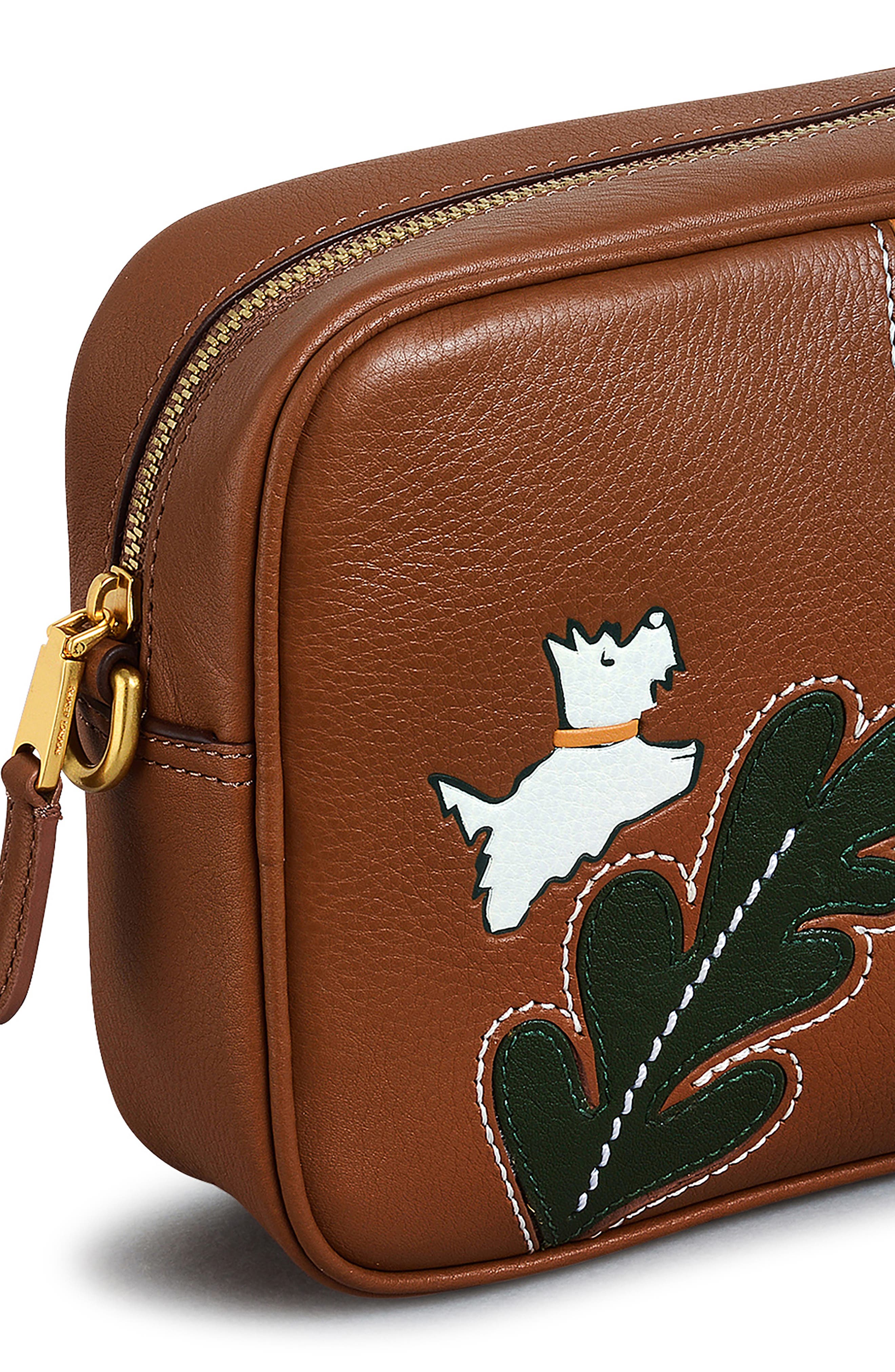 Autumn Editions Small Zip Leather Crossbody Bag