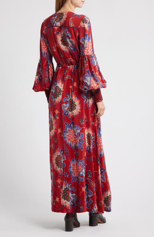Farm Rio Luang Long Sleeve Maxi Dress