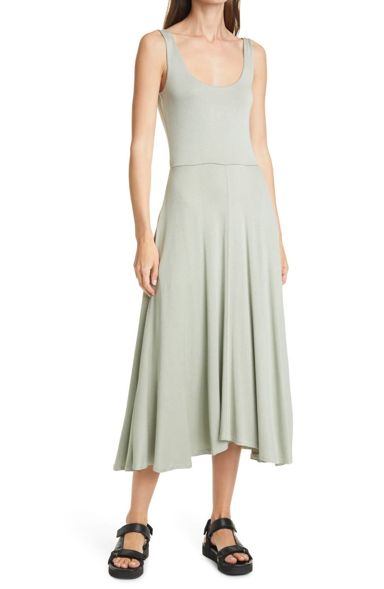 Vince Handkerchief Hem Sleeveless Tank Dress, Main, color,