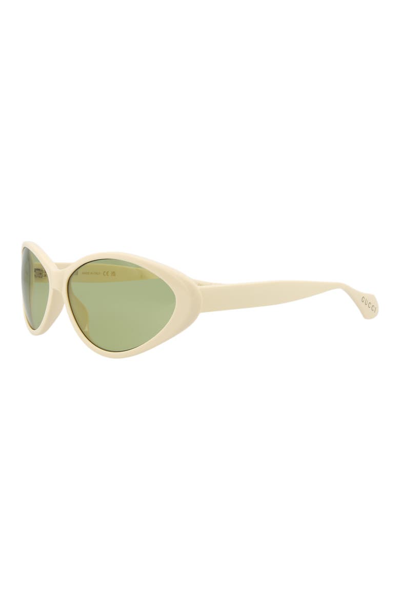 67mm Cat Eye Sunglasses, Alternate, color, IVORY IVORY GREEN