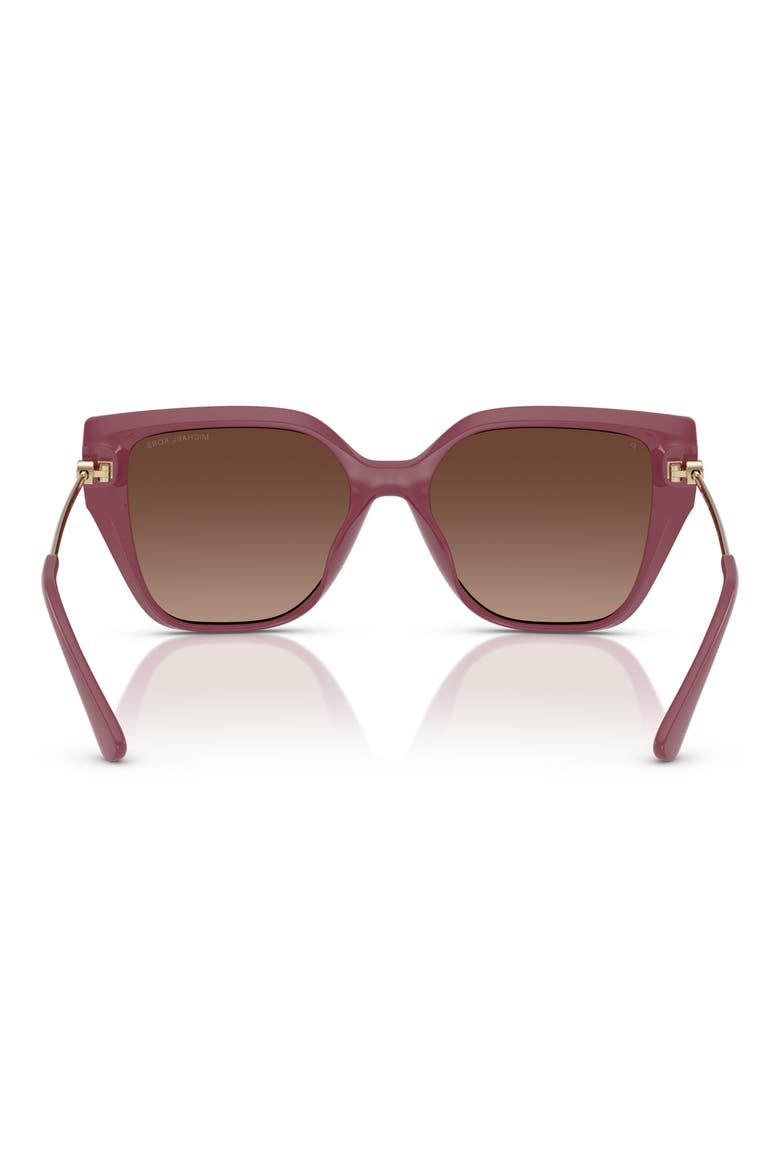 54mm Gradient Polarized Square Sunglasses, Alternate, color, BROWN GRAD