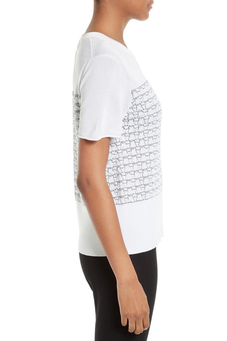 Gwen Knit Tee, Alternate, color, WHITE