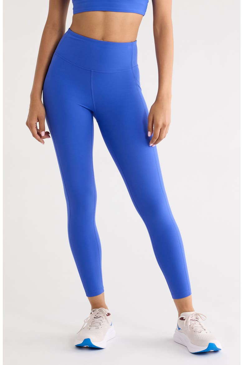 Studio Luxe High Waist Pocket Leggings, Main, color, BLUE DAZZLE