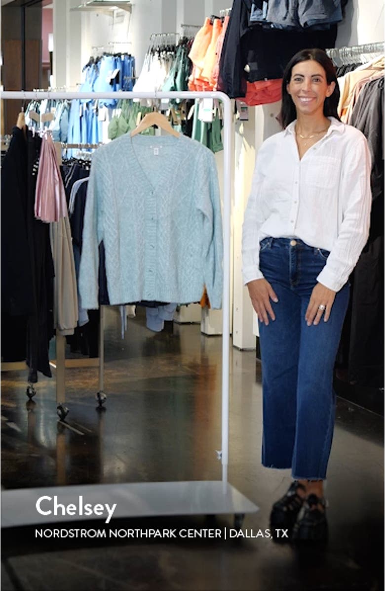 Kids' Oversize Cable Cardigan, sales video thumbnail