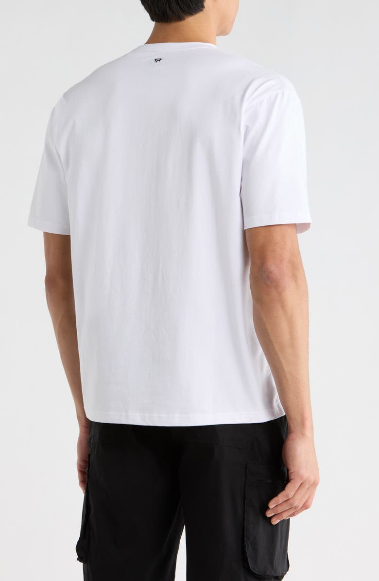 T.R. PREMIUM Oversize V-Neck T-Shirt, Alternate, color, White