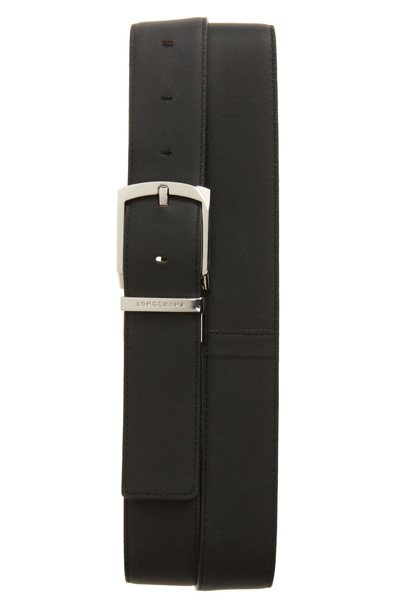 Longchamp Reversible Leather Belt, Alternate, color, 
