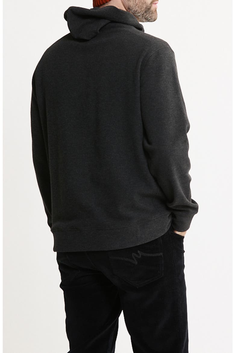 Textured Pullover Hoodie, Alternate, color, BLACK