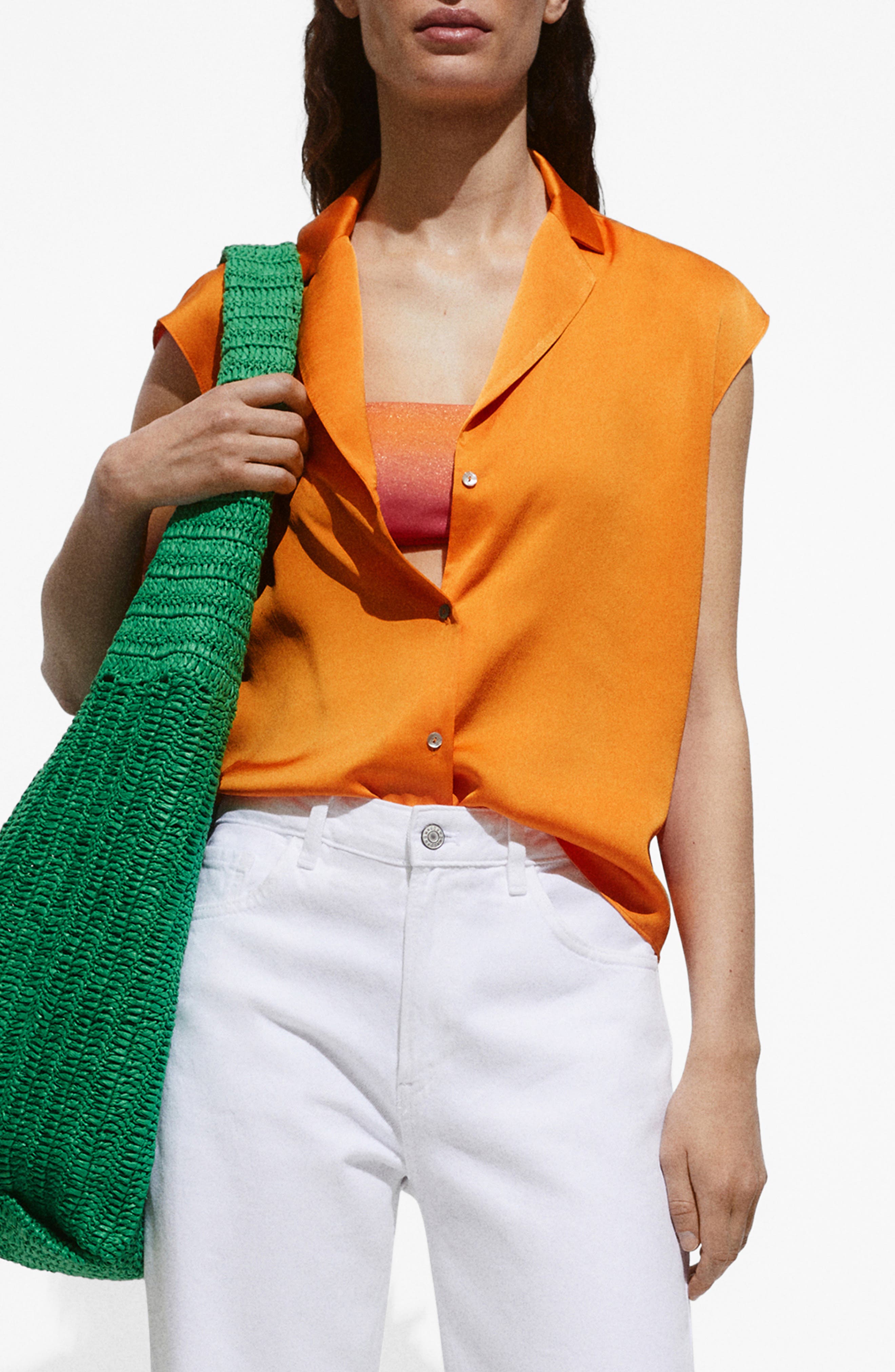 mango satin top