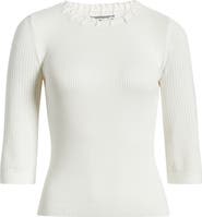 Wit & Wisdom Elbow Sleeve Rib Sweater