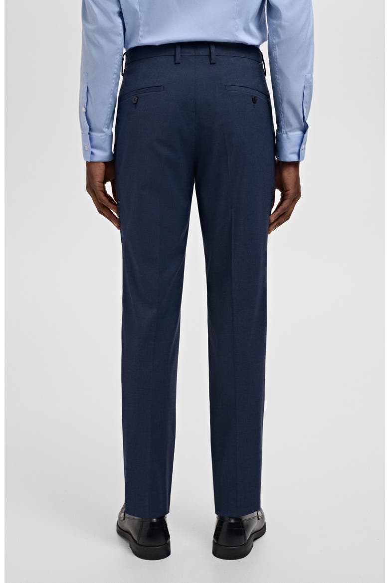 Slim Fit Flat Front Pants, Alternate, color, INK BLUE