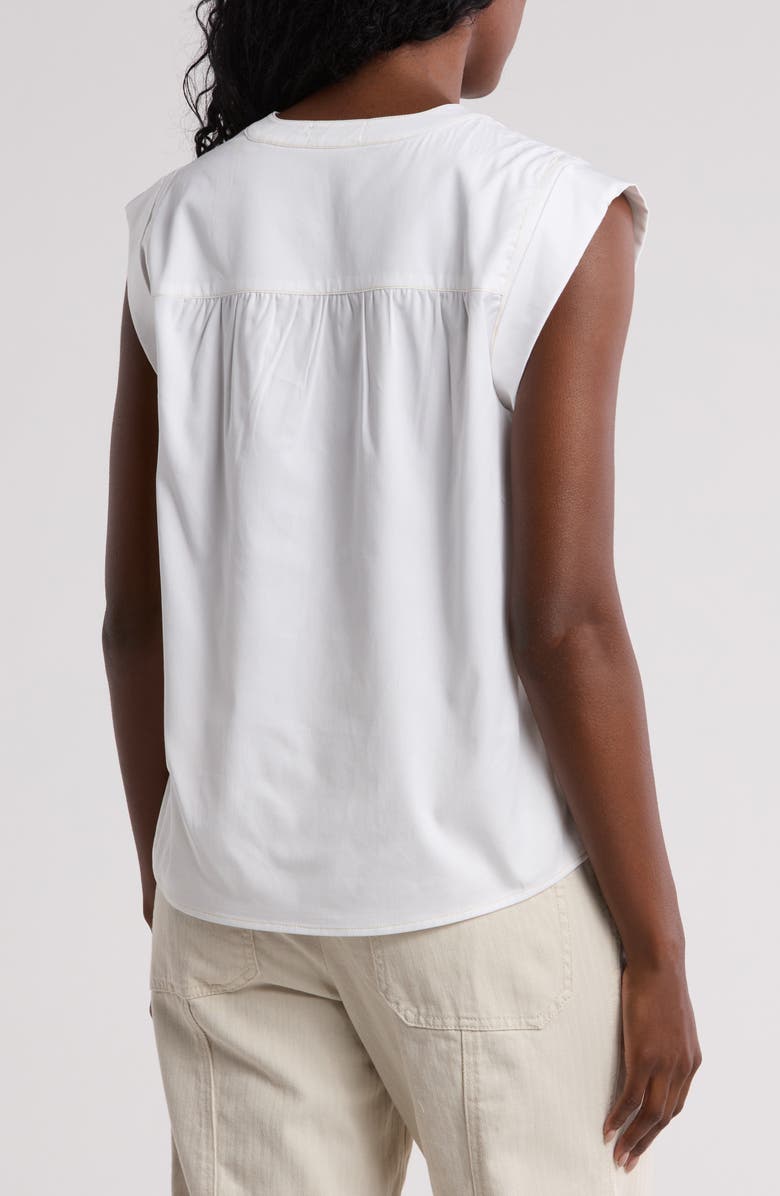 Democracy Poplin Ruffle Shirt, Alternate, color, Off White