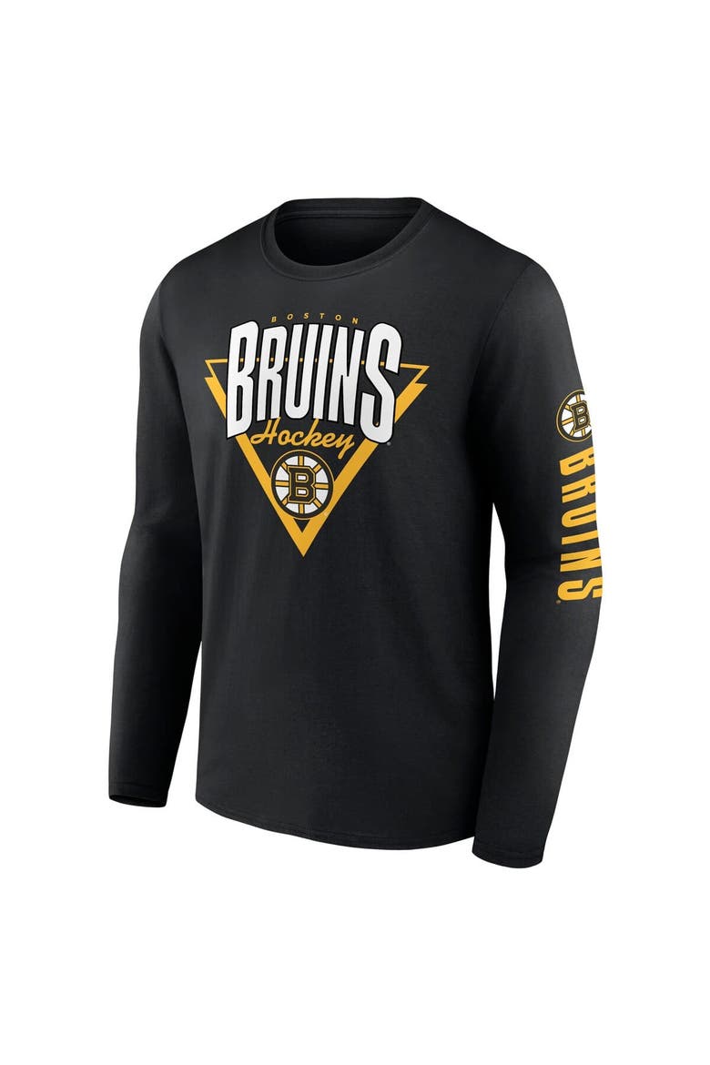 Men's Fanatics Black Boston Bruins Headline Long Sleeve T-Shirt, Alternate, color, Black