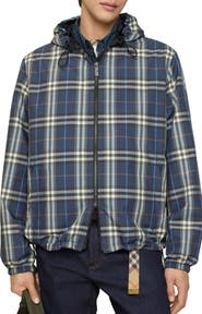 Burberry Reversible Check Hooded Jacket