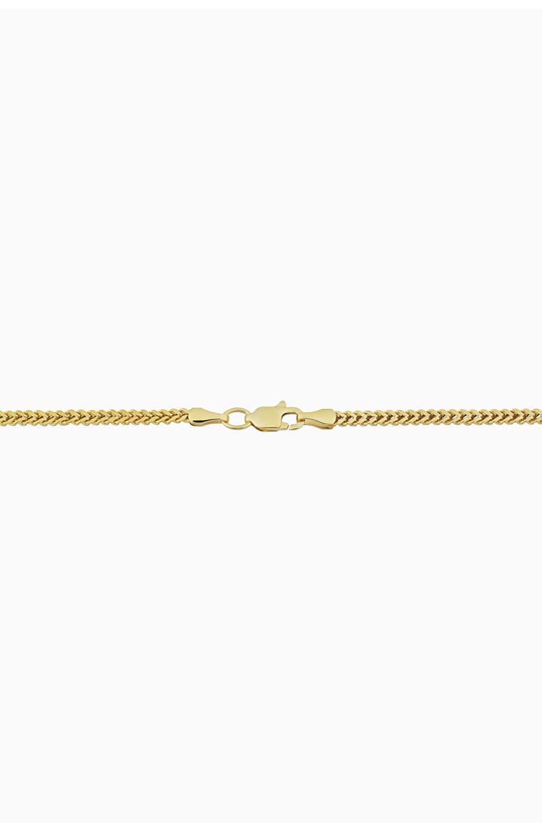 Oradina 10K Gold Medici Franco Chain Necklace, Alternate, color, Yellow Gold