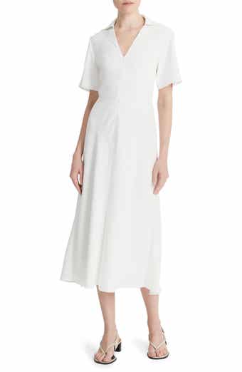 Vince Front Zip Polo Midi Dress