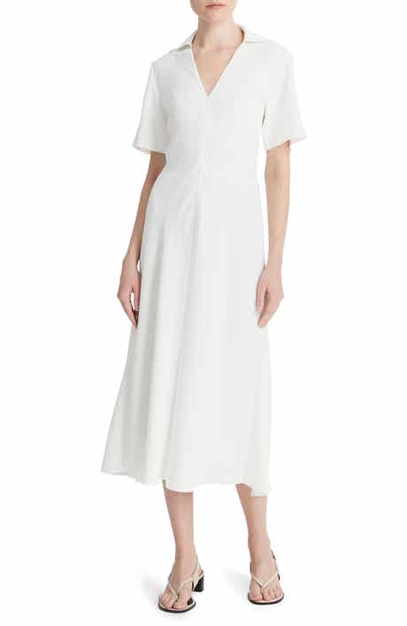 Vince Front Zip Polo Midi Dress
