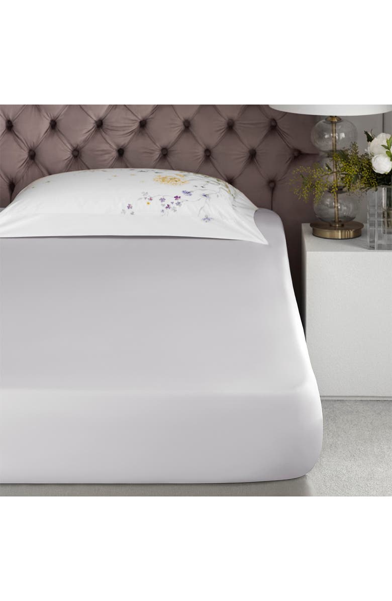 Togas Fleur flat sheet, Main, color, Grey