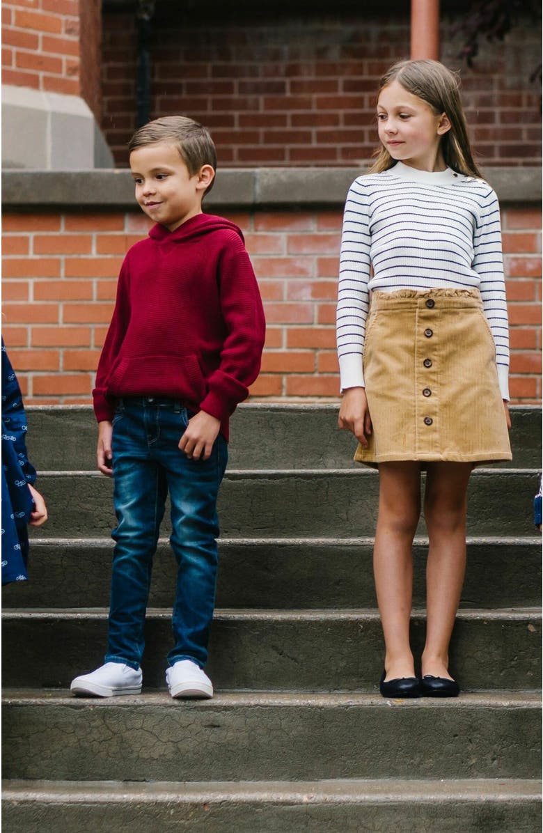 Hope & Henry Girls' Corduroy Cinch Waist Skirt, Toddler, Alternate, color, 