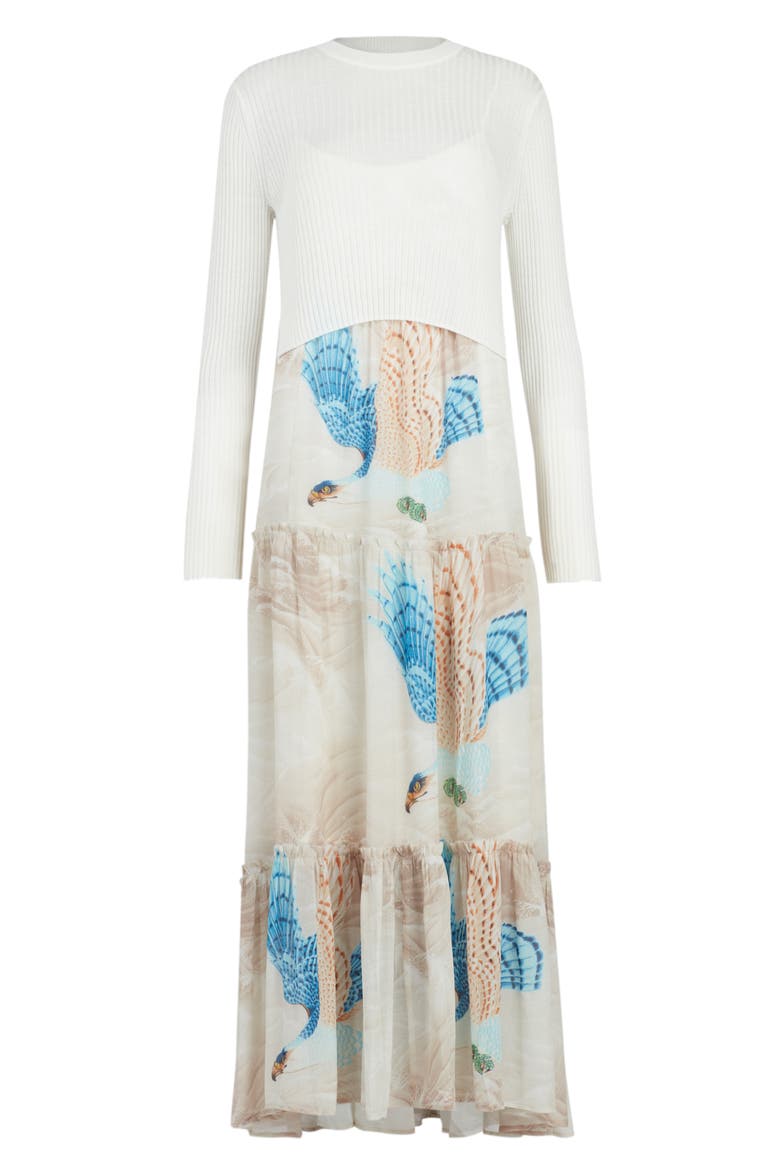 Tilly Two-in-One Long Sleeve Sweater Maxi Dress, Alternate, color, ECRU WHITE