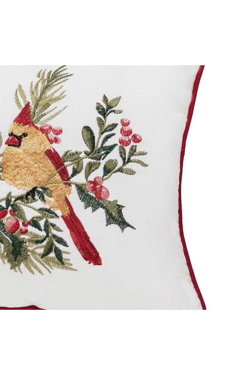 C&F Home Cardinal Duo Berry Botanical Pillow, Alternate, color, Red