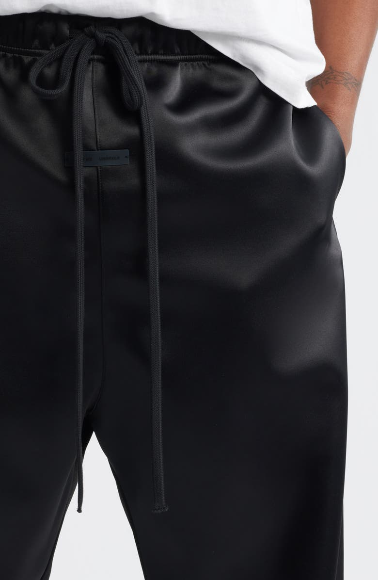 Fear of God Essentials Relaxed Bonded Satin Track Pants, Alternate, color, 