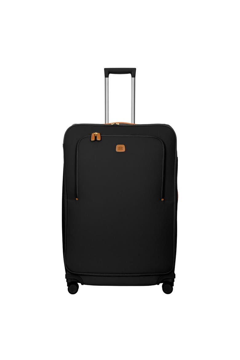 Firenze Softside 32" X-Large Checked Compound Spinner Luggage, Main, color, Black