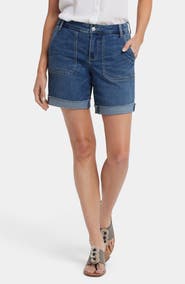 NYDJ Diana Relaxed Cuff Denim Shorts