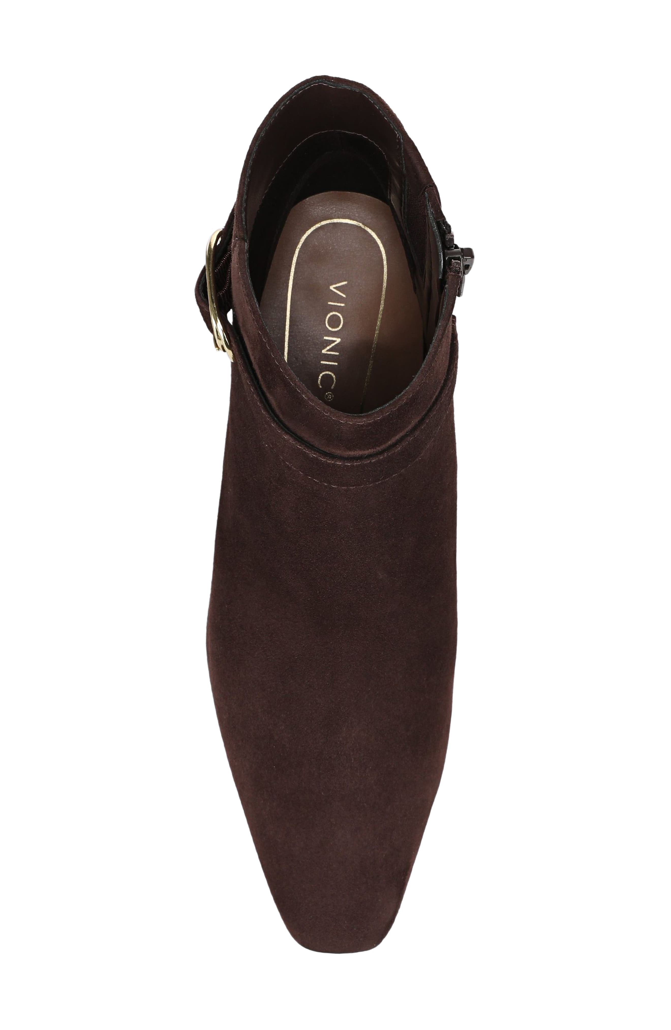 Saskia Block Heel Bootie, Alternate, color, CHOCOLATE GANACHE