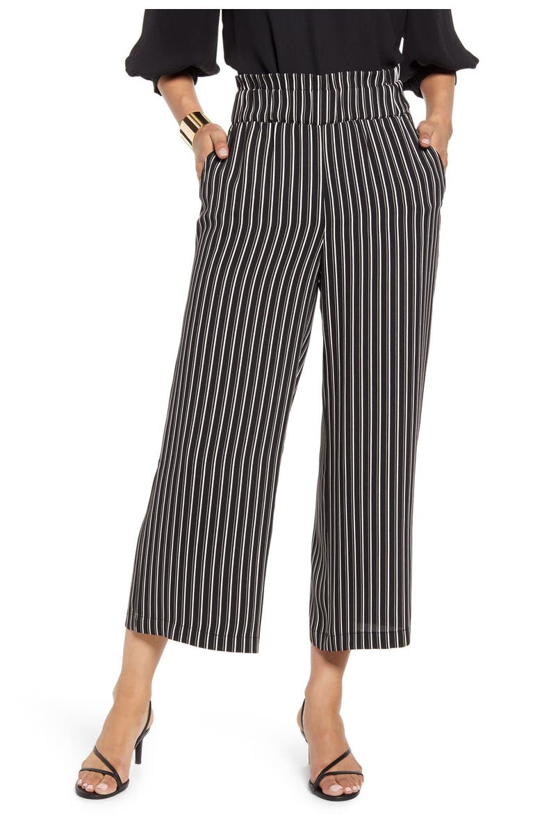 Halogen<sup>®</sup> Wide Leg Cropped Pants, Main, color, 